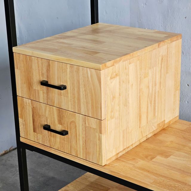 Tủ quần áo 120x50x200cm gỗ cao su KQA68063
