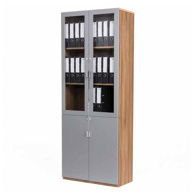 Tủ đựng hồ sơ 80x38x220 gỗ plywood THS68084