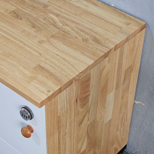 Tủ locker 6 ngăn khóa số 120x45x60cm gỗ cao su THSL009