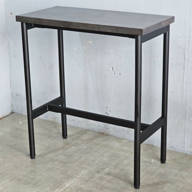 Bàn bar 100x50x110cm gỗ thông chân sắt hệ OMA II HBOM222