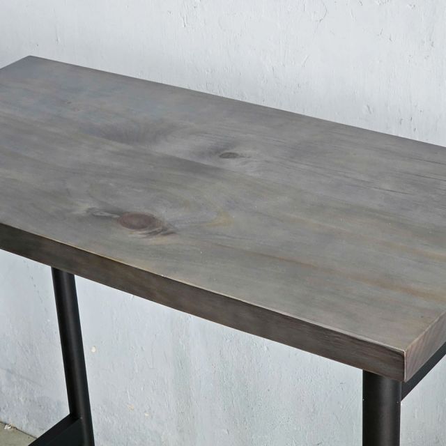 Bàn bar 100x50x110cm gỗ thông chân sắt hệ OMA II HBOM222