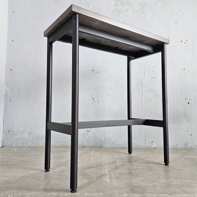 Bàn bar 100x50x110cm gỗ thông chân sắt hệ OMA II HBOM222