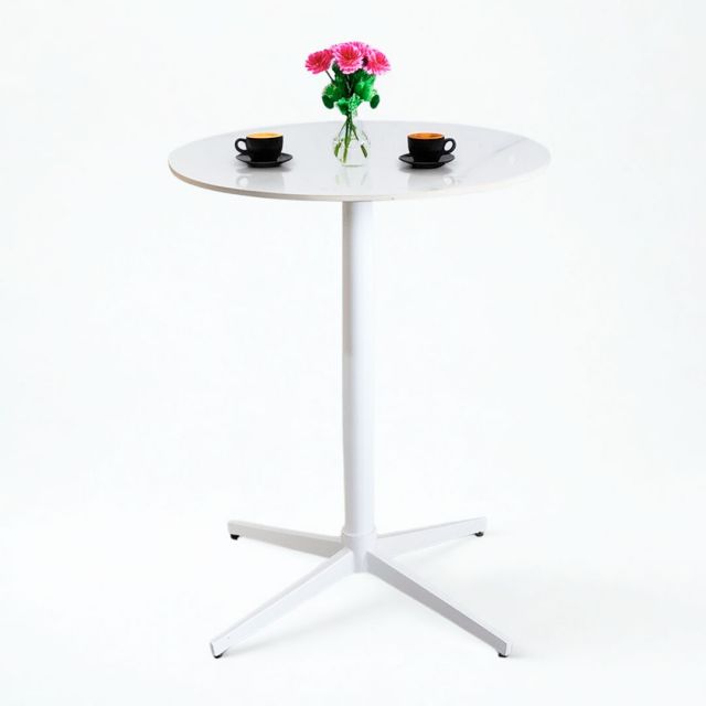 Bàn cafe tròn 60x60cm mặt đá ceramic CFD68271 Bàn cafe tròn 60x60cm mặt đá ceramic CFD68271