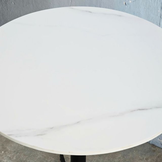 Bàn cafe tròn 60x60cm mặt đá ceramic CFD68271