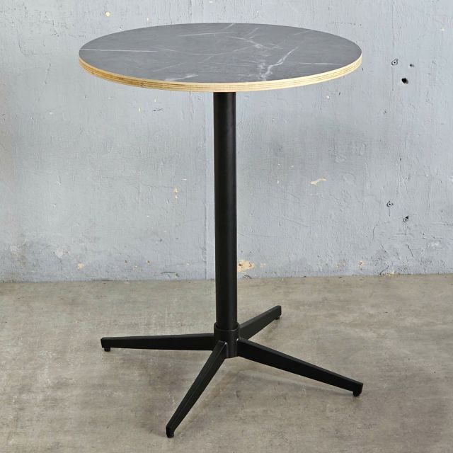 Bàn cafe tròn 60x60cm gỗ plywood vân giả đá CFD68273