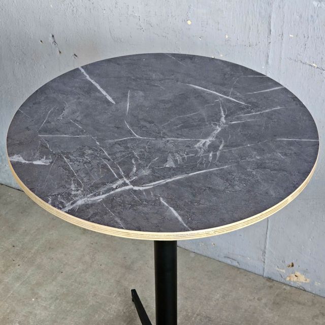 Bàn cafe tròn 60x60cm gỗ plywood vân giả đá CFD68273
