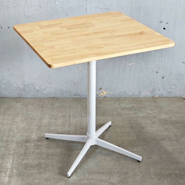 Bàn cafe vuông 70x70cm gỗ cao su CFD68272