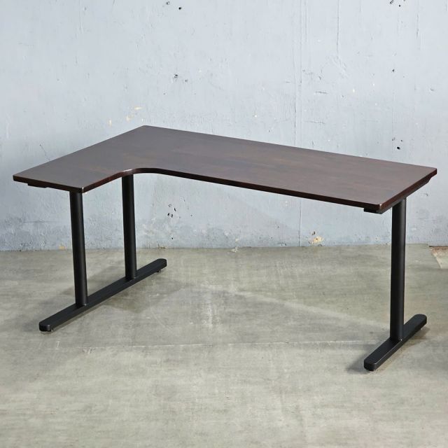 Bàn góc L 160x100cm gỗ tràm hệ TIO HBTO031