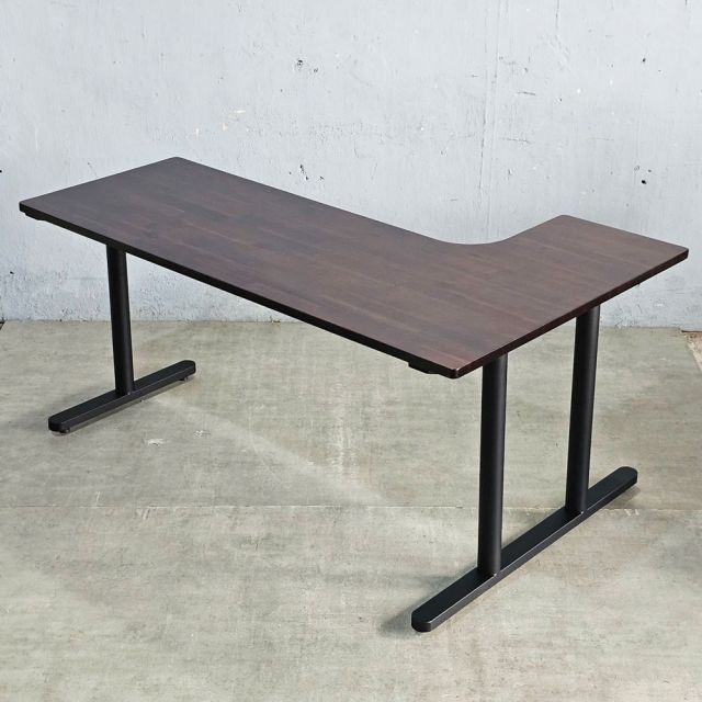 Bàn góc L 160x100cm gỗ tràm hệ TIO HBTO031