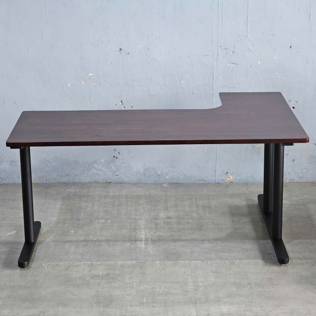 Bàn góc L 160x100cm gỗ tràm hệ TIO HBTO031