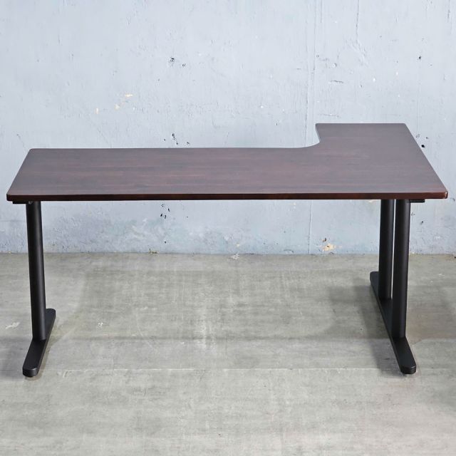 Bàn góc L 160x100cm gỗ tràm hệ TIO HBTO031