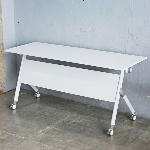 Bàn đào tạo gấp gọn 160x60cm gỗ cao su SPD68247