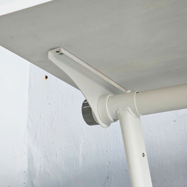Bàn đào tạo gấp gọn 160x60cm gỗ cao su SPD68247