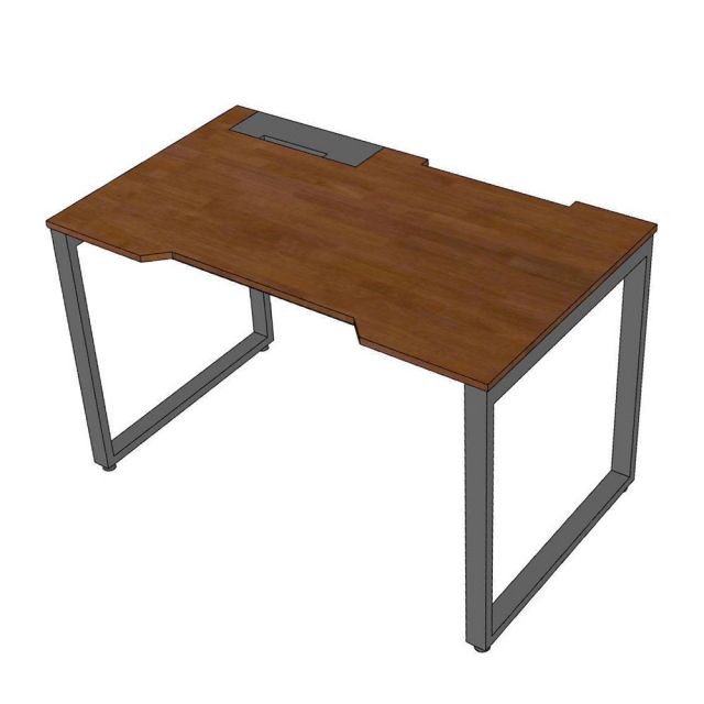 Bàn làm việc có hộp điện 120x60cm gỗ cao su ZD022