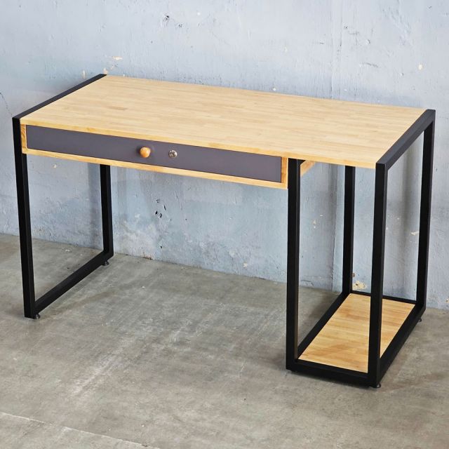 Bàn máy tính 126x60cm gỗ cao su COD68062