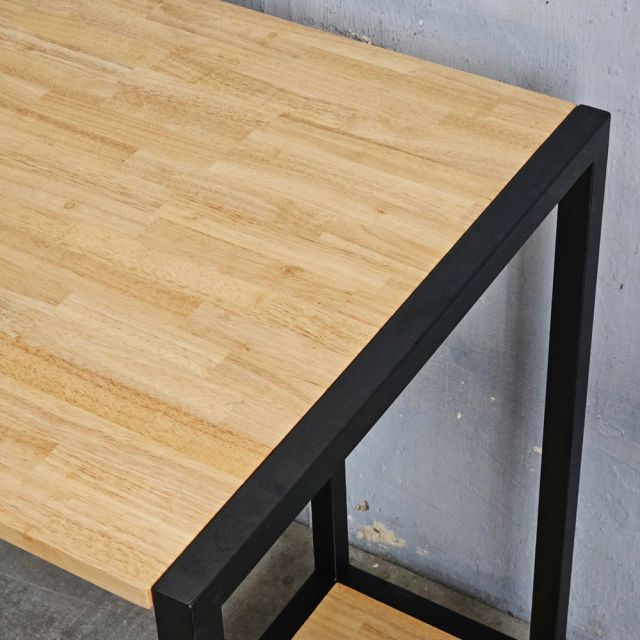 Bàn máy tính 126x60cm gỗ cao su COD68062