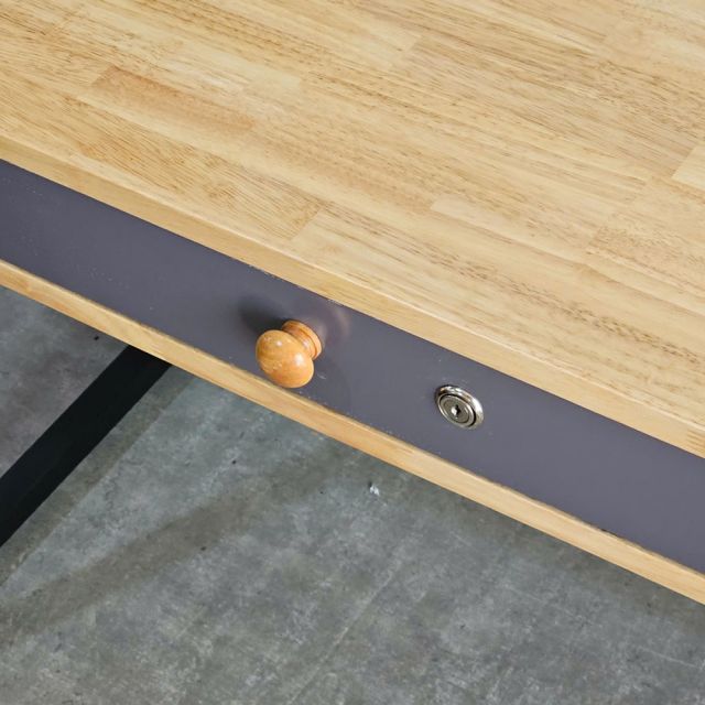 Bàn máy tính 126x60cm gỗ cao su COD68062