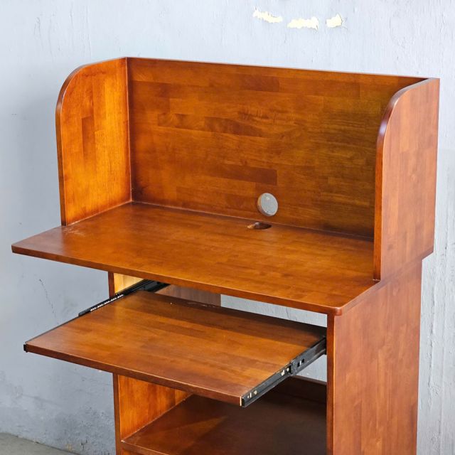 Bàn máy tính đứng 90x50x145cm gỗ cao su STD68048
