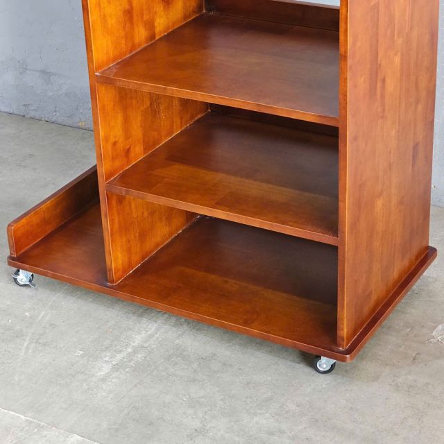 Bàn máy tính đứng 90x50x145cm gỗ cao su STD68048
