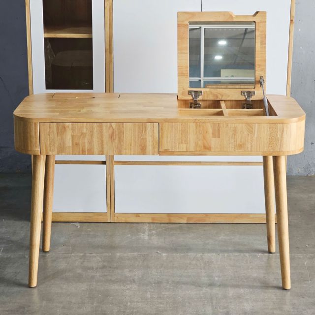Bàn trang điểm 120x50cm gỗ cao su BTD68075