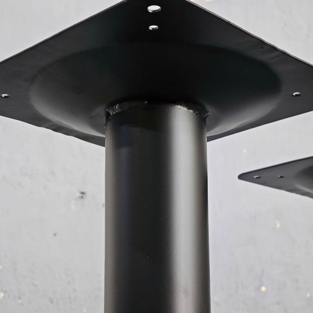 Bàn ăn 1m2 gỗ Plywood chân sắt đôi BA68146