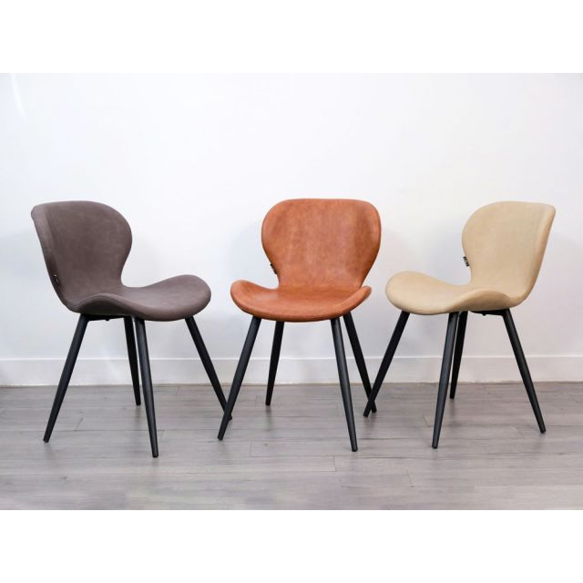 Ghế bọc da chân sắt GAK357
