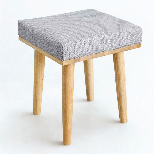 Ghế bàn trang điểm bọc nệm gỗ cao su GTD015