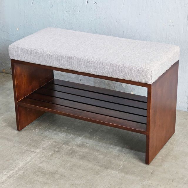 Ghế băng ngồi thay giày 70x35x45cm gỗ cao su KG68093