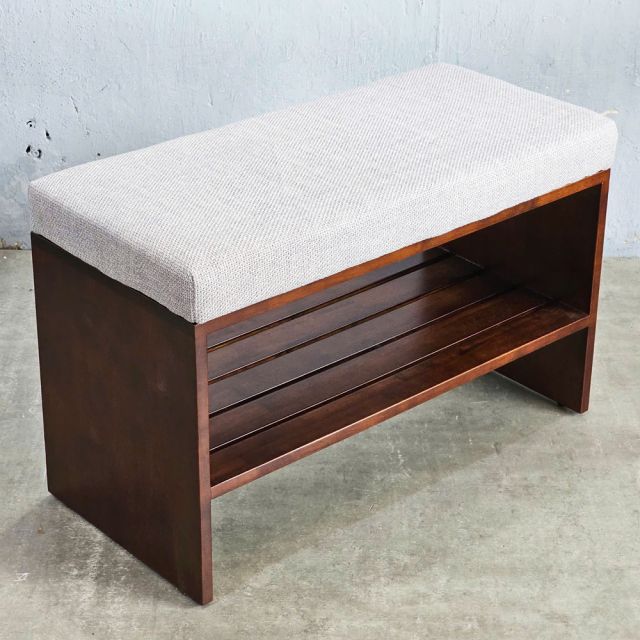 Ghế băng ngồi thay giày 70x35x45cm gỗ cao su KG68093