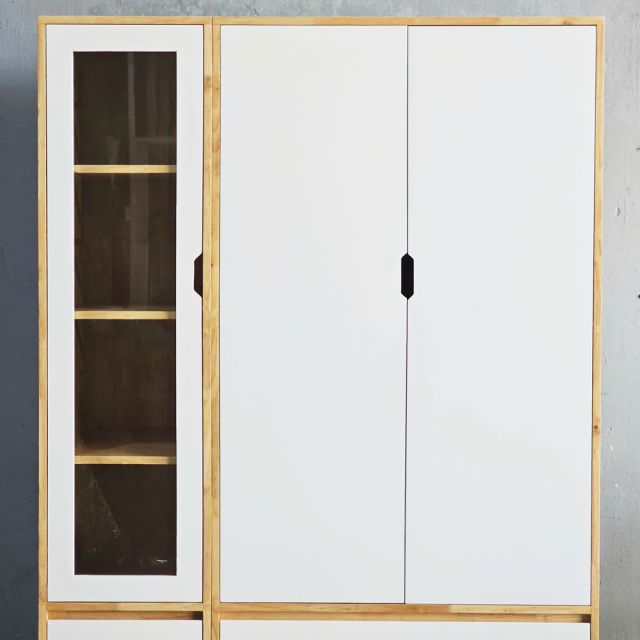 Hệ tủ quần áo gỗ cao su TQA68068