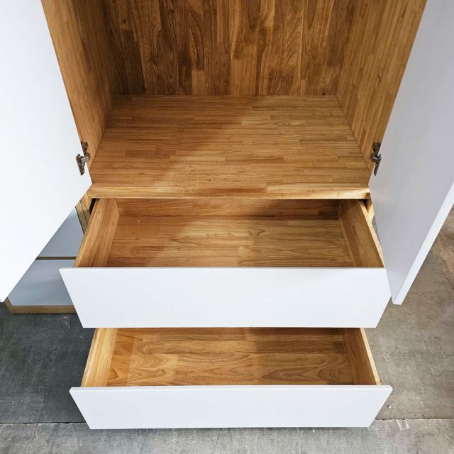 Hệ tủ quần áo gỗ cao su TQA68068