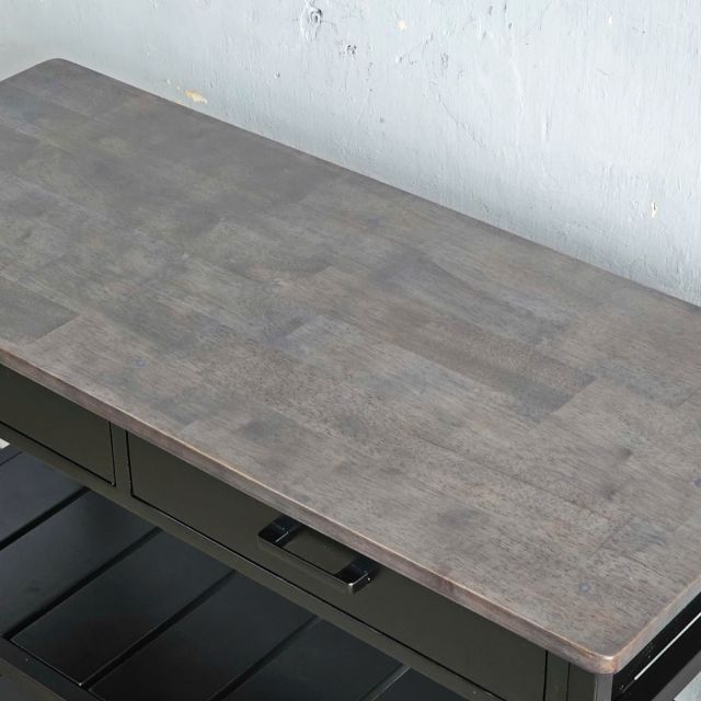 Kệ bếp di động PAXO 105x45x95 gỗ cao su KB68065