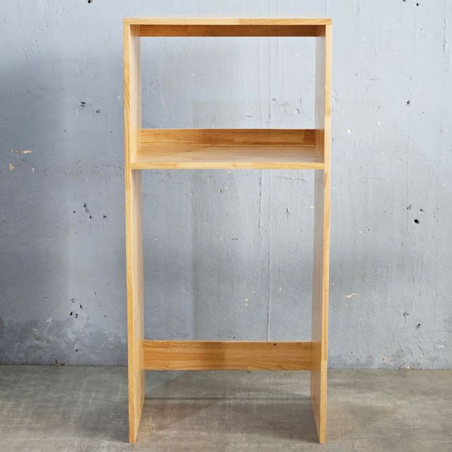 Kệ tủ lạnh phòng ăn 60x42x129cm gỗ cao su KTLA001