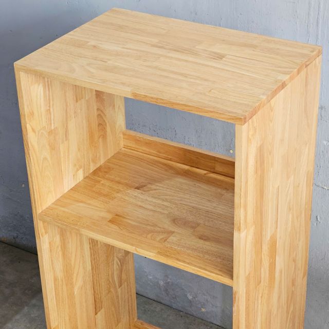 Kệ tủ lạnh phòng ăn 60x42x129cm gỗ cao su KTLA001