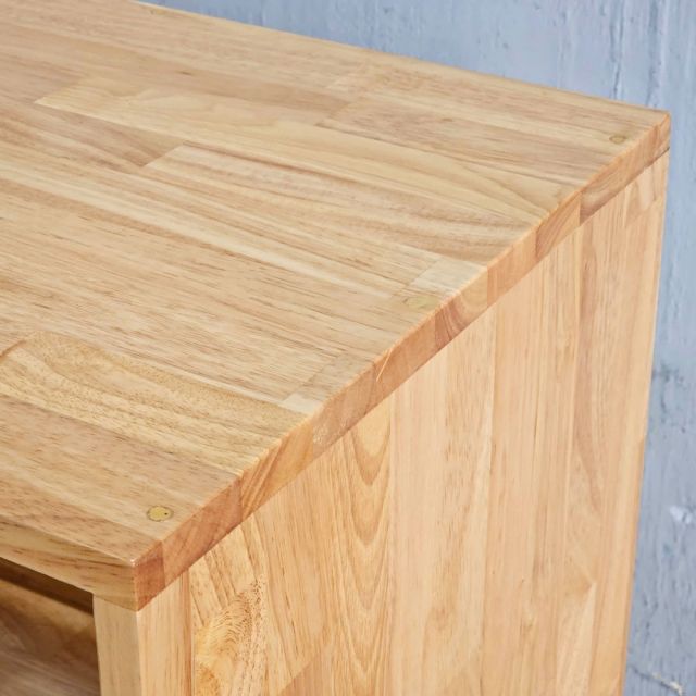 Kệ tủ lạnh phòng ăn 60x42x129cm gỗ cao su KTLA001