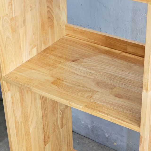 Kệ tủ lạnh phòng ăn 60x42x129cm gỗ cao su KTLA001
