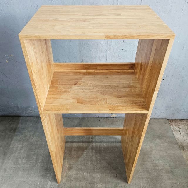 Kệ tủ lạnh phòng ăn 60x42x129cm gỗ cao su KTLA001