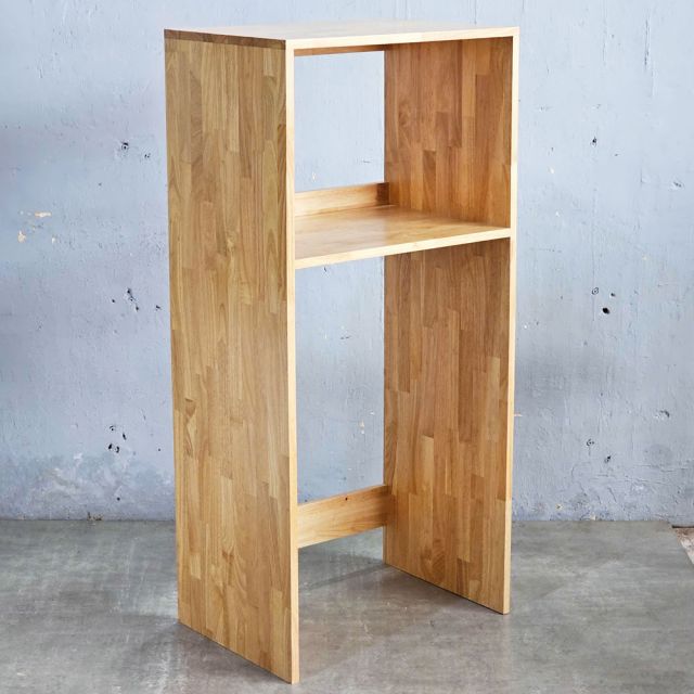 Kệ tủ lạnh phòng ăn 60x42x129cm gỗ cao su KTLA001
