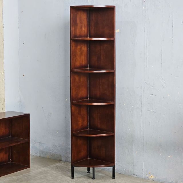 Kệ góc tường 35x28x172cm gỗ cao su KGT68044