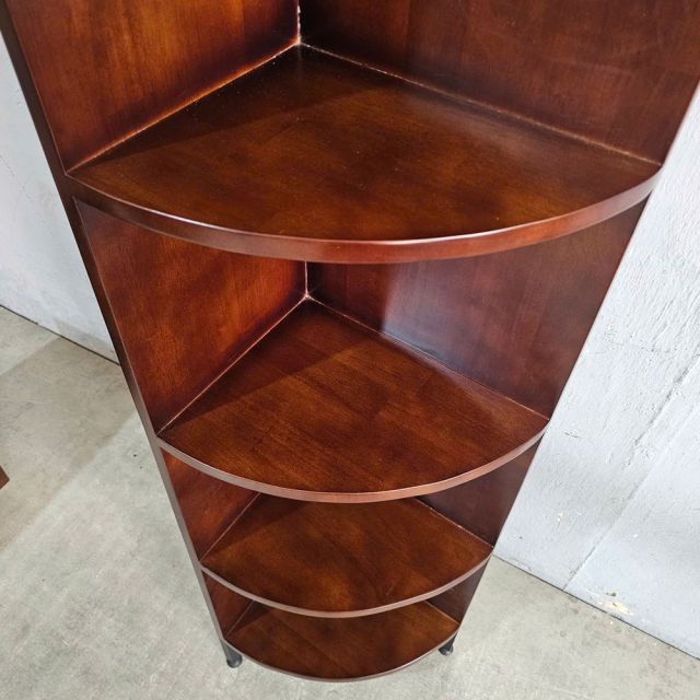 Kệ góc tường 35x28x172cm gỗ cao su KGT68044