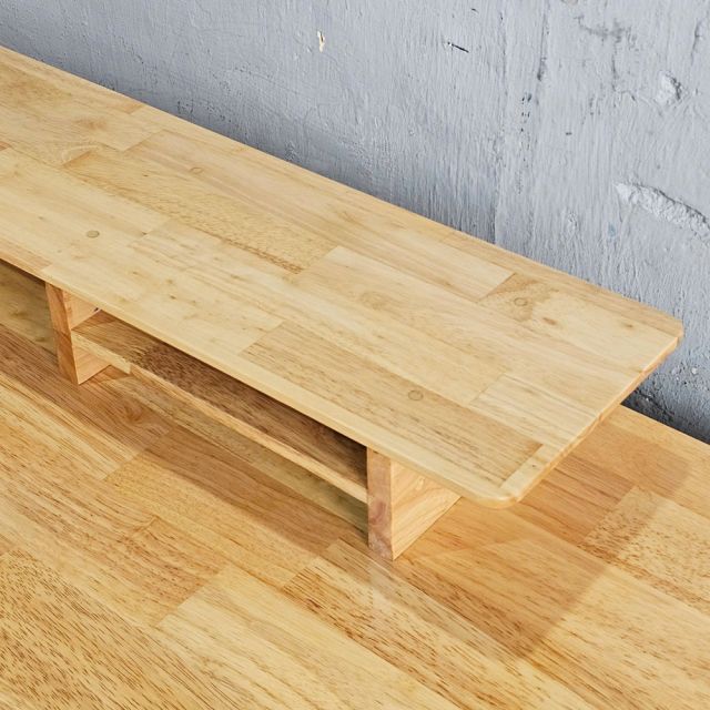 Kệ màn hình máy tính 100x20x10cm gỗ cao su MS68019