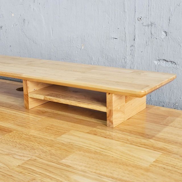 Kệ màn hình máy tính 100x20x10cm gỗ cao su MS68019