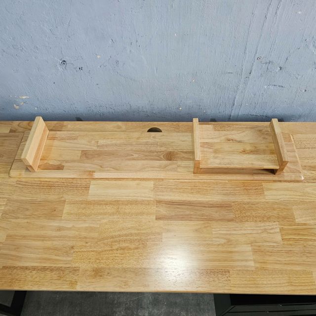 Kệ màn hình máy tính 100x20x10cm gỗ cao su MS68019