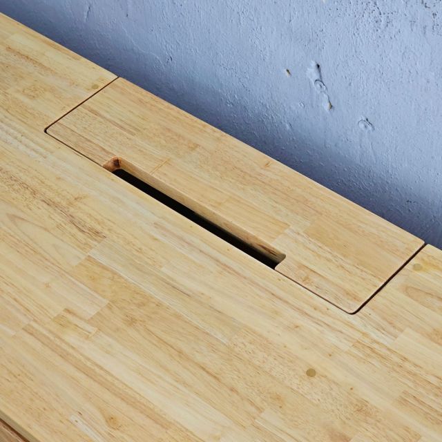 Kệ TV có hộp điện 180x40x55cm gỗ cao su KTV68120
