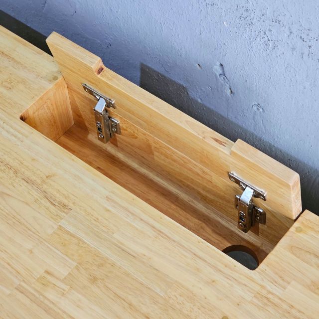 Kệ TV có hộp điện 180x40x55cm gỗ cao su KTV68120