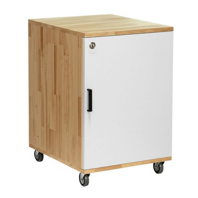 Tủ cá nhân di động 40x55x65cm gỗ cao su TCN68064