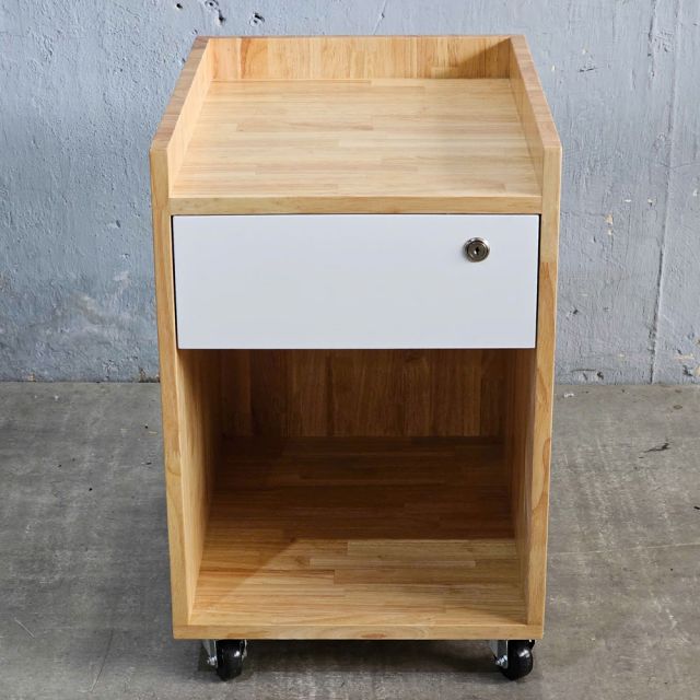 Tủ cá nhân nhỏ 1 ngăn kéo 40x50x55cm gỗ cao su TCN68066