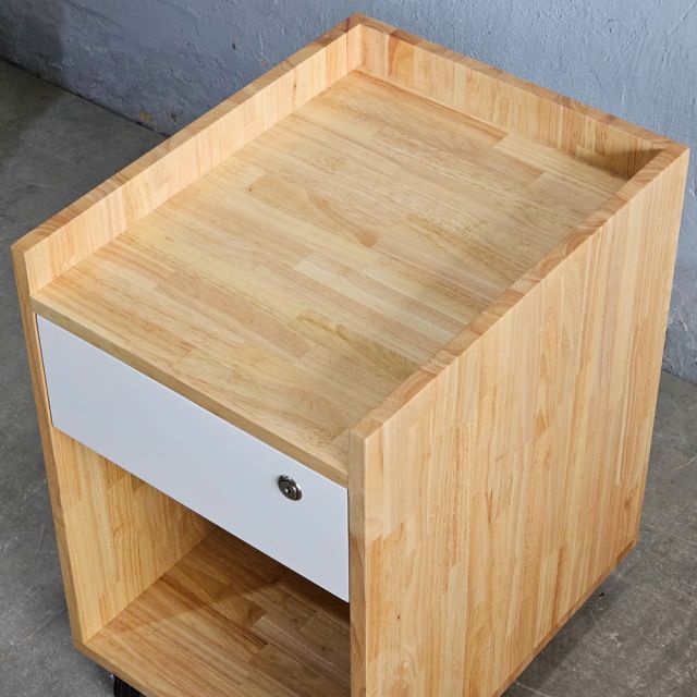 Tủ cá nhân nhỏ 1 ngăn kéo 40x50x55cm gỗ cao su TCN68066