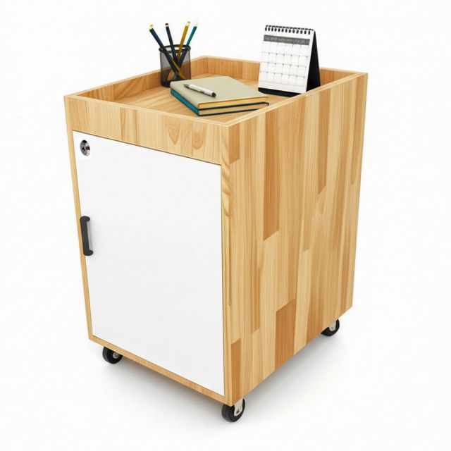 Tủ cá nhân di động 40x50x55cm gỗ cao su TCN68068 Tủ cá nhân di động 40x50x55cm gỗ cao su TCN68068