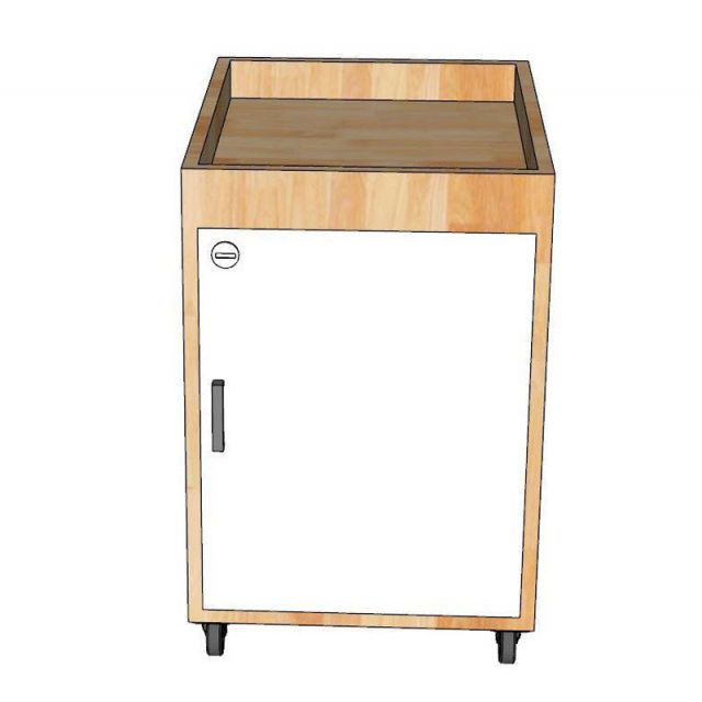 Tủ cá nhân di động 40x50x55cm gỗ cao su TCN68068